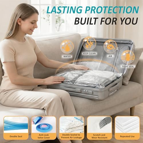 Vacuum Storage Bags with Hand Pump, Vacuum Seal Space Saver Bags,35 Combo - Image 5