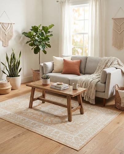 Rugs.com - Outdoor Aztec Rug – 4' 1 x 6' 1 Natural Washable Indoor/Outdoor Rug – Weather Resistant Area Rug for Patios, Decks, Porches, and Entryways - Image 4