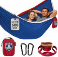 Wise Owl Outfitters Camping Hammock – up to 500lbs Portable Hammock with Tree Straps - Travel, Backpacking, Hiking, Outdoors Camping Gear - Single or Double by WiseOwlOutfitters
