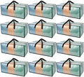 Heavy Duty Clear Moving Bags with Strong Zipper & Comfortable Handles by HAPPY+CHEERS