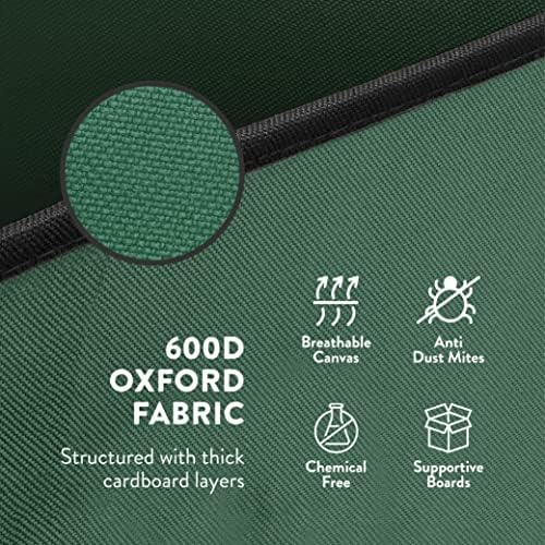 ZOBER Christmas Ornament Storage Box - Stores 64 3" Ornaments with Drawer Style Trays - Tear Proof 600D Oxford Fabric - Ornament Organizer Storage Box, Durable Christmas Containers Holder - Green - Image 7