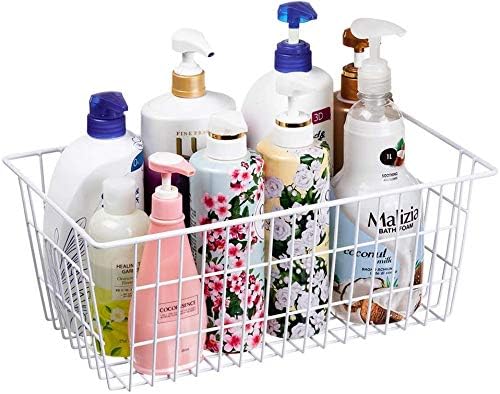 Slideep Farmhouse Freezer Baskets Organizer Storage Bins Large Organizer Baskets for Storage, Office, Bathroom, Pantry Organization Storage Bins Rack with Handles 6 Pack - Image 3