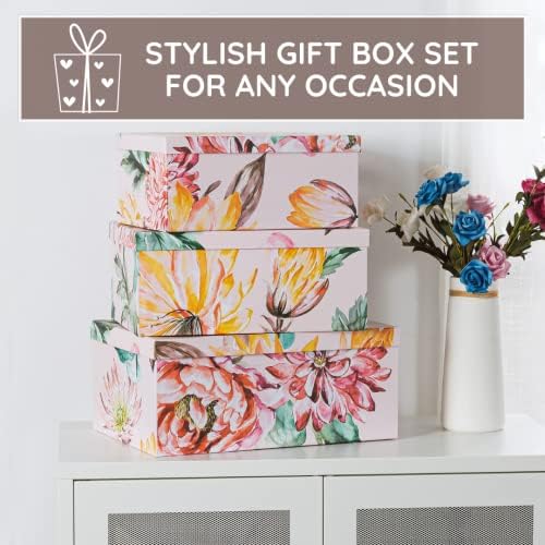 Soul & Lane - Beauty in Bloom Decorative Storage Boxes with Lids, Set of 3 - Image 6