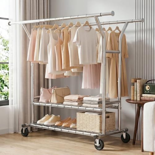 Raybee Heavy Duty Clothes Rack Clothing Racks for Hanging Clothes - Image 4