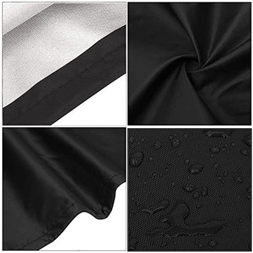 12’L Rectangular Metal Picnic Table Cover for Outdoor Steel Picnic Table - Image 3