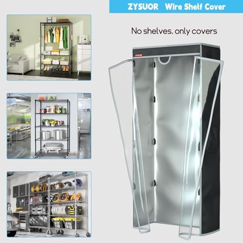 Garage Storage Shelves Cover, Fits 60"W x 18"D x 72"H Shelving unit - Image 6