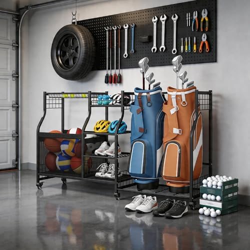 Ultrawall Golf Storage Organizer, Golf Bag Storage Stand for Garage - Image 7