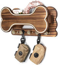 MTERSN Dog Leash Holder for Wall with Key Hooks for Dog Gear Storage, Brown by MTERSN