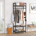 Tribesigns Small Heavy Duty Clothes Rack Set of 10 with Shelf and Hanging Rod, Freestanding Closet Organizer, Industrial Hall Tree Garments Rack for Small Space,Bedroom,27'' W X 69'' H, 10 pcs by Tribesigns