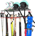 Mythinglogic Ski Equipment Storage Rack with Shelf for Garage and Shed by Mythinglogic
