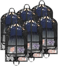 LOVEGRASS Kids Garment Bags for Dance with 4 Zipper Pockets, 6 Pack, Black by LOVEGRASS