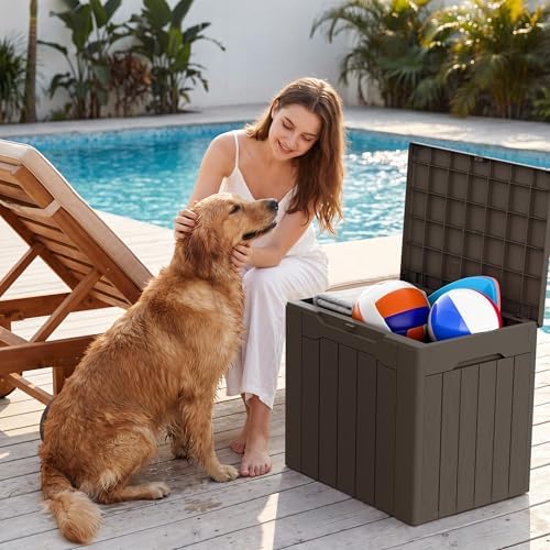 Devoko 29 Gallon Deck Box, Waterproof Resin Outdoor Storage Box - Image 5