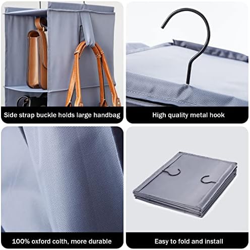 Bag Rack for Closet Storage Hanging Purse Organizer for Closet - Image 5
