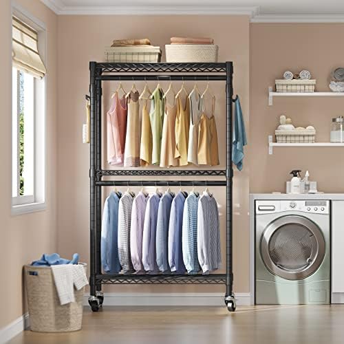 VIPEK R2 Medium Clothes Rack for Hanging Clothes Rolling Portable Closet - Image 2