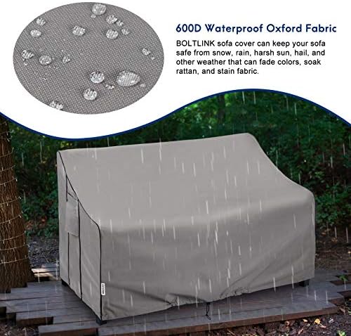 Loveseat Cover Waterproof Heavy Duty, 85x37x35 inch - Image 3