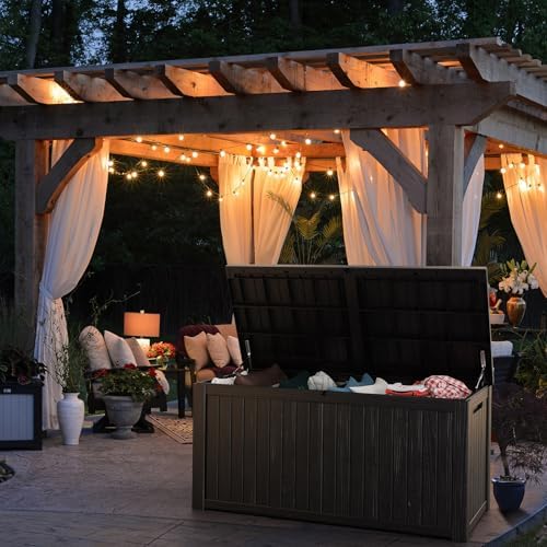 Vixzen 200 Gallon Deck Boxes Outdoor Waterproof, Lockable Storage Box for Patio Cushions Storage Furniture, Garden Tools, Pool Supplies, Weatherproof and UV Resistant (Black, 200 Gallon) - Image 5