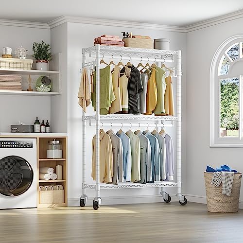 VIPEK R2 Clothing Rack for Hanging Clothes Rolling Clothes Rack Heavy Duty - Image 2