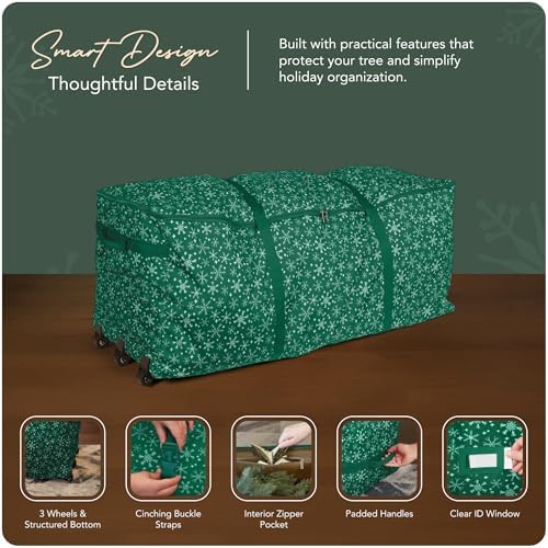 Covermates Christmas Tree Rolling Cinch Bag, 60" W x 24" D x 24" H - Image 4