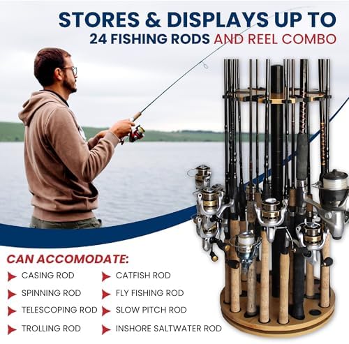 Rush Creek Creations 24 Rod Fishing Pole Holder, Tackle Box, Fishing Tackle - Image 5