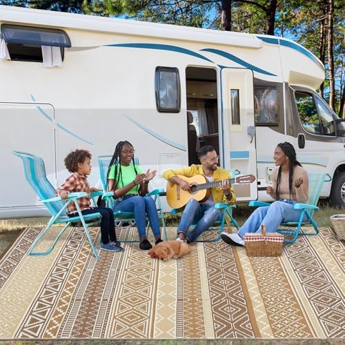 GAOMON Outdoor Rug 8x10 ft Waterproof Reversible Patio Rug - Image 6