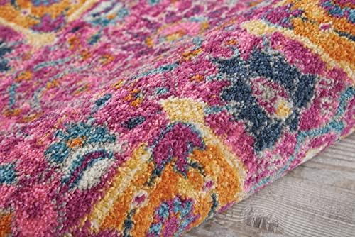 Nourison Home Passion Fuchsia 2'2" x 10' Area Rug - Easy Clean, Non Shedding, Bed Room, Living Room, Dining Room, Kitchen (10' Runner) - Image 6