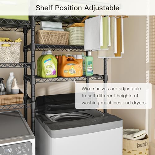 Ulif U13 Over Washer and Dryer Storage Shelves, Laundry Room Standing Shelf - Image 5