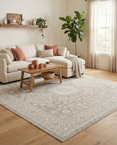 Rugs.com - Outdoor Aztec Rug – 8 Ft Square Light Gray Indoor/Outdoor Rug – Flatweave Geometric Area Rug for Patios, Decks, and Porches - Image 4