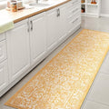 JONATHAN Y Weave Floral Indoor Outdoor Runner Rug 2X10 Yellow/Cream, Tela Bohemian Textured for Backyard, Patio, Porch, Easy-Cleaning, High Traffic, Pet-Friendly, Non-Shedding (SMB100E-210) by JONATHANY