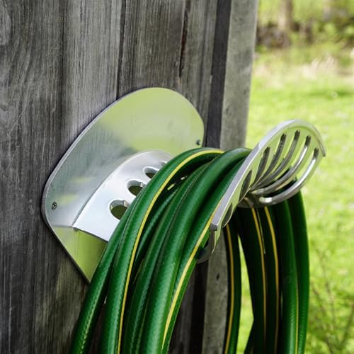 Kings County Tools Garden Water Hose Holder for 200ft 1/2" Hosing, Silver - Image 6