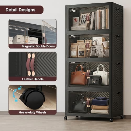 UAMFURI Stackable Storage Bins with Lids, 440QT Lockable Storage Cabinet - Image 6