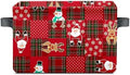 Christmas Baskets,Christmas Red Grid Elk Snowman Foldable Storage Bins with Handles, Decorative Cloth Organizer Storage Boxes 2 2piece by Unknown