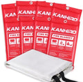 kanhiro Emergency Fire Blanket for Home Kitchen Fiberglass Fire Suppression Blanket Great for School, Fireplace, Grill, Car, Office, Warehouse (8 Pack, 39 in X 39 in) by KANHIRO