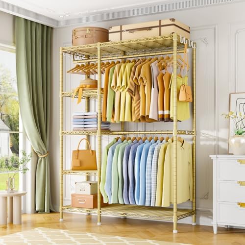 Ulif F2 Clothes Rack, 5 Tiers Heavy Duty Garment Rack for Bedroom - Image 2