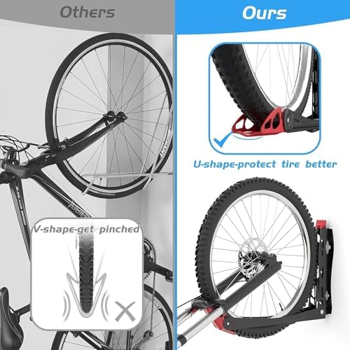 WALMANN BIKEPAL No Lifting Wall Mounted Swivel Bike Rack, Bike Wall Hanger - Image 7