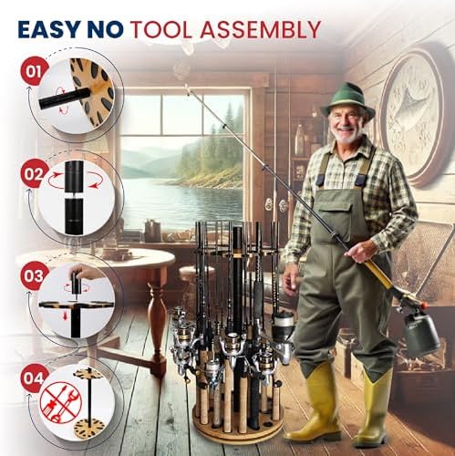 Rush Creek Creations 24 Rod Fishing Pole Holder, Tackle Box, Fishing Tackle - Image 6