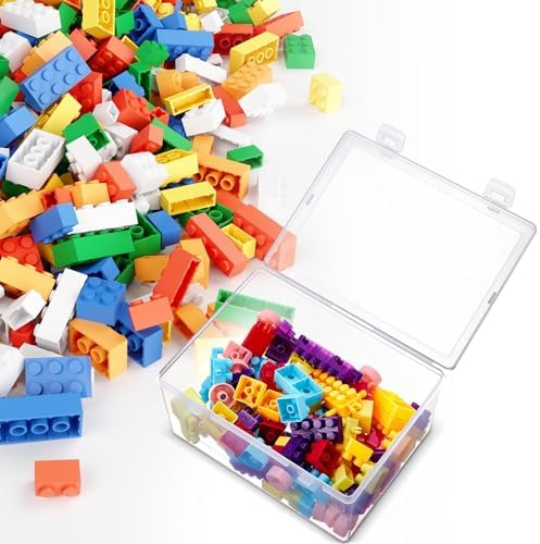SiliFine 10 Pcs Clear Plastic Storage Bins with Lids Stackable for Toys - Image 6