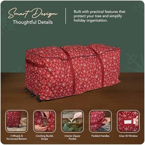 Covermates Christmas Tree Rolling Cinch Bag, 60" W x 24" D x 24" H - Image 4