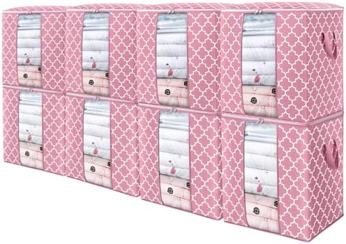 Storage Bags 8 Pack 100L Clothes Organization and Storage Containers by WiseLife