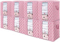Storage Bags 8 Pack 100L Clothes Organization and Storage Containers by WiseLife