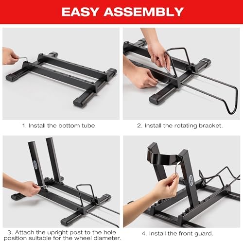 CXWXC Bike Rack Garage - Bicycle Stand Floor for 20"-29" Bikes, 4" Tire - Image 7