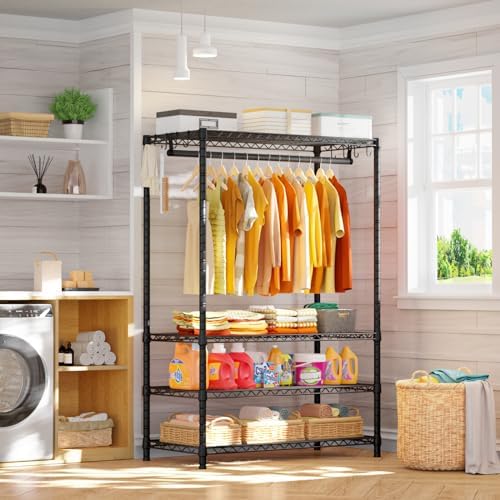Ulif H4 Plus Portable Closets, 4-Tier Clothes Garment Rack for Bedroom - Image 6