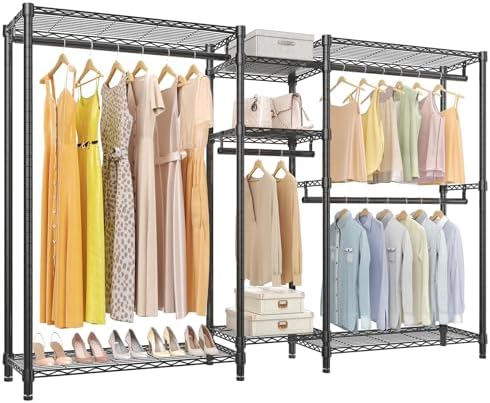 VIPEK Classic V6 Plus Wire Garment Rack, Dynamic Closet System Adjustable by VIPEK