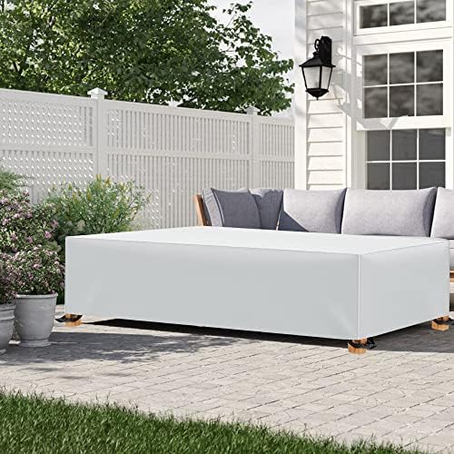 Patio Furniture Covers 60" L x 32" W x 30" H Waterproof Outdoor 600D Patio Table Covers Rectangle Couch Cover Weatherproof Furniture Covering for Deck Lawn and Backyard 150x80x75cm - Image 7