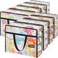 8 Packs 90L Clear Under Bed Storage Containers, Large Clothes Storage Bags by Unknown