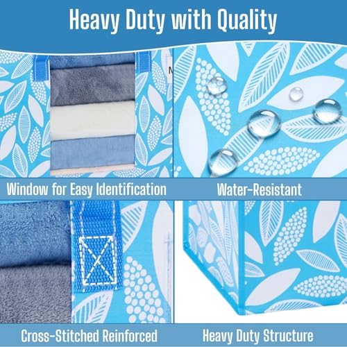VENO Moving Bags, Wide Open Top, Clear Window, Spring Breeze, 8 Pack - Image 4