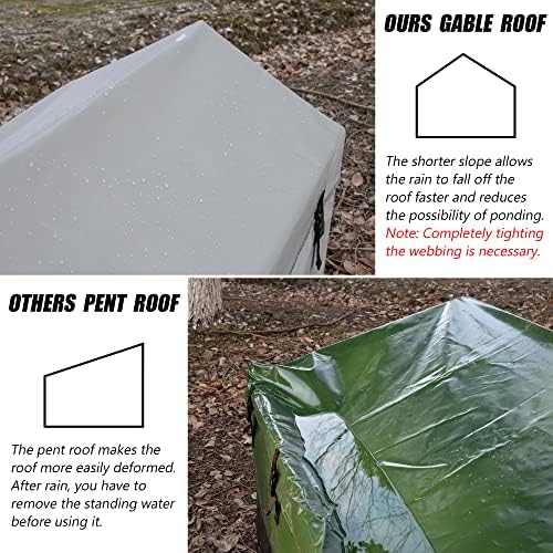 174 US Gallon Outdoor Storage Box Waterproof Soft Shell Tarpaulin Deck Box for Patio Furniture Outdoor Cushions, Throw Pillows, Garden Tools - Image 5