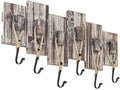 MyGift Rustic Wall Mounted Hat & Coat Rack, Rope Hooks, 6 Hook Storage by MyGiftHome