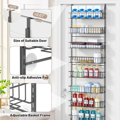 ElegantArray 9-Tier Pantry Door Organizer, Deep Gray - Image 4