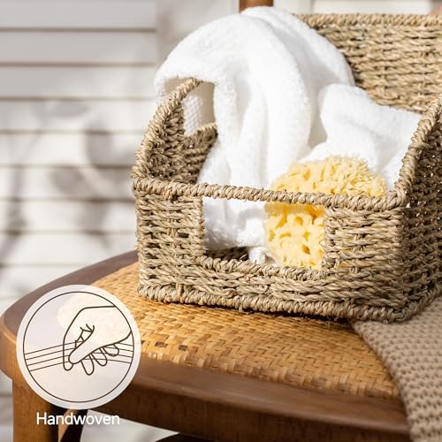 StorageWorks Seagrass Storage Baskets, Pantry Organizers and Storage,3-Pack - Image 4