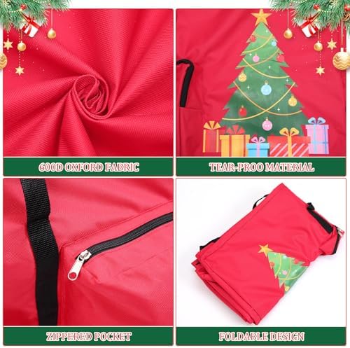 2 Pcs Christmas Tree Storage Bag for 7.5 ft Xmas Tree - Image 6
